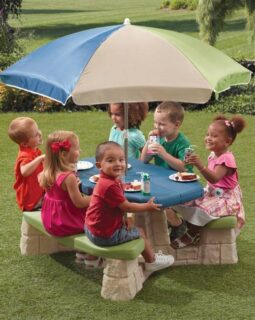 STOLIK PIKNIKOWY Z PARSOLEM