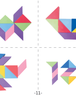 KLOCKI MAGNETYCZNE TANGRAMY