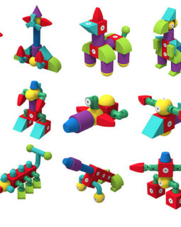 KLOCKI MAGNETYCZNE PIANKOWE 100 EL.